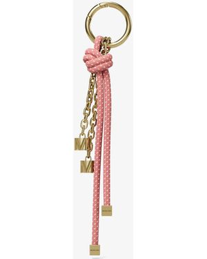 MICHAEL Michael Kors Mk-Tone And Speckled Cord Bag Charm - White