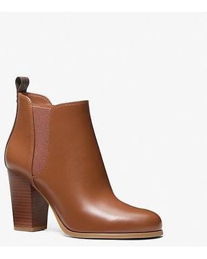 Michael Kors Evaline Signature Logo Trim Boot - Brown