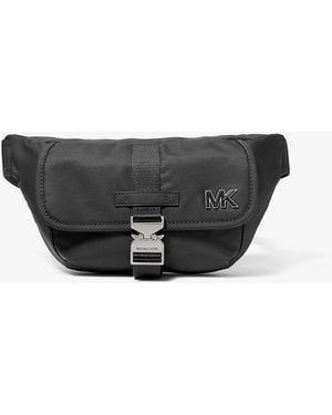 Michael Kors Mkriñonera Bandolera Eli Tipo Aviador De Nailon - Blanco