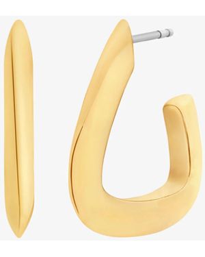 Michael Kors Square Hoop Earrings - Metallic