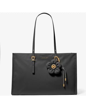 MICHAEL Michael Kors Mk Zadie Medium Nylon Tote Bag - Black