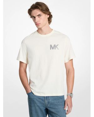 Michael Kors Mk Graphic Logo Cotton Jersey T-Shirt - White