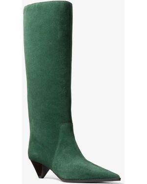MICHAEL Michael Kors Michael Kors Jayla Suede Knee-High Boot - Green