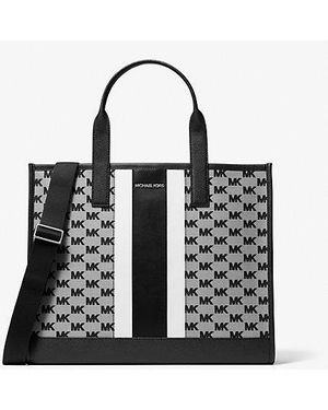 Michael Kors Cooper Logo Jacquard Tote Bag - Black