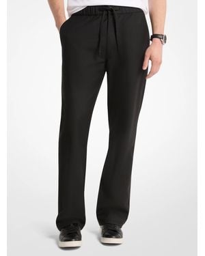 Michael Kors Mk Woven Beach Trousers - Black