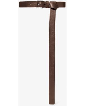 Michael Kors Mk Jodi Leather Belt - Brown