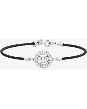 Michael Kors Pavé Logo Corded Bracelet - Black