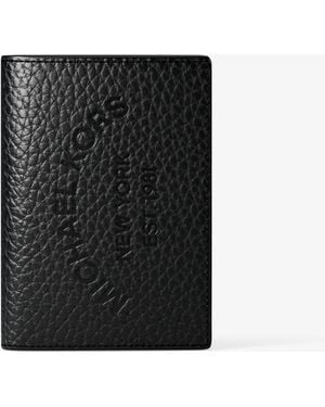 Michael Kors Cooper Pebbled Leather Bi-Fold Card Case - Black