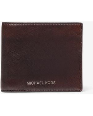 Michael Kors Cooper Burnished Billfold Wallet - White