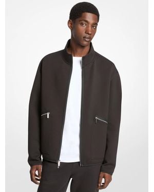 Michael Kors Polished Knit Full Zip - Black