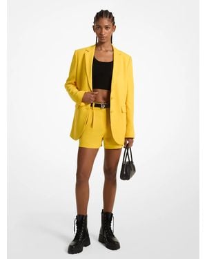 MICHAEL Michael Kors Crepe Boyfriend Blazer - Yellow