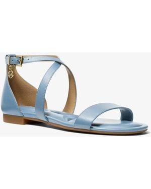 MICHAEL Michael Kors Alexa Flex Leather Sandal - Blue