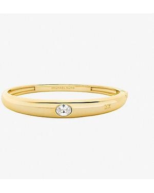 Michael Kors Oval Stone Bangle - Metallic