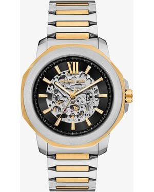 Michael Kors Oversized Prescott Two-Tone Watch - Metallic