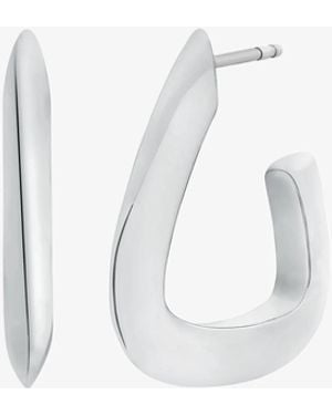 Michael Kors Square Hoop Earrings - Metallic