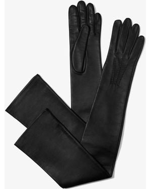 Michael Kors Leather Opera Gloves - Black