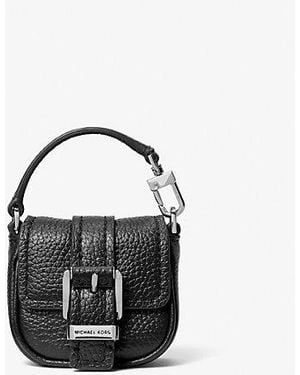 Michael Kors Zoe Pebbled Leather Airpod Case For Apple Airpods Pro - Black