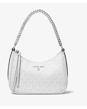 Michael Kors Jet Set Charm Small Logo Pochette - White
