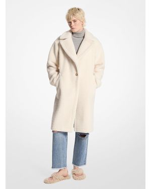 MICHAEL Michael Kors Mk Oversized Shearling Teddy Coat - Natural
