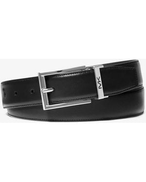 Michael Kors Reversible Leather Belt - White