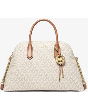 MICHAEL Michael Kors Mk Borsa A Mano Freddie Grande Bombata Con Stampa Logo - Neutro