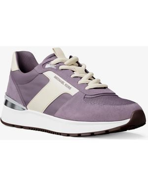 Michael Kors Remy Mixed-Media Sneaker - White