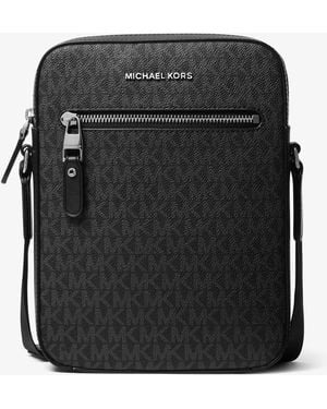 Michael Kors Henry Logo-print Flight Bag - Black