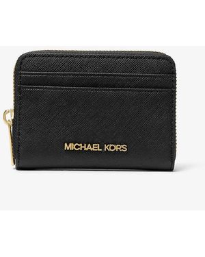 Michael Kors Outlet Mkcartera Jet Set Travel Mediana De Piel Saffiano - Blanco