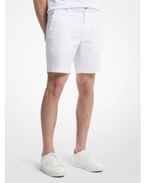 Michael Kors Stretch Cotton Shorts - White