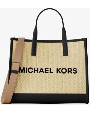 Michael Kors Cooper Medium Hand-Crocheted Tote Bag - Natural