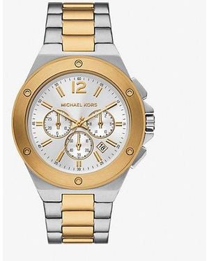 Michael Kors Oversized Lennox Two-Tone Watch - Metallic