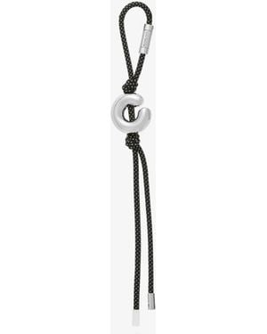 MICHAEL Michael Kors Mk Initial-Tone And Speckled Cord Bag Charm - Blue