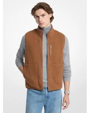 Michael Kors Mk Boucle Knit Vest - Blue