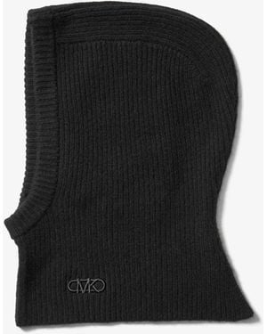MICHAEL Michael Kors Mk Ribbed Knit Balaclava - Black
