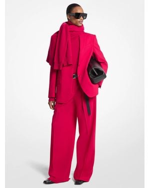 Michael Kors Michael Kors Nico Stretch Wool Crepe Blazer - Red
