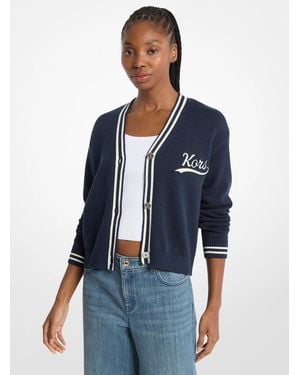 Michael Kors Kors Varsity Cardigan - Blue
