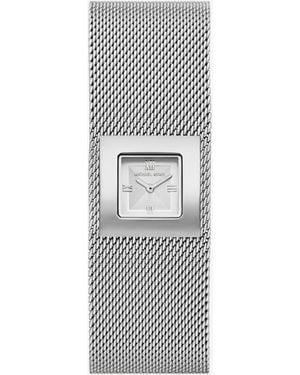 Michael Kors Mk Georgie Petite-Tone Mesh Watch - Grey