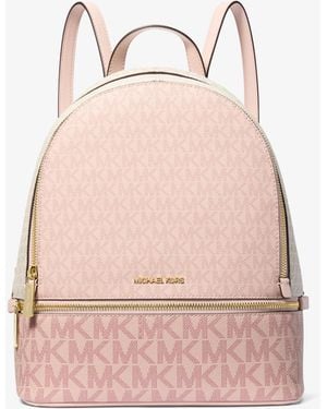Michael Kors Multicolor Leather Backpack - Pink