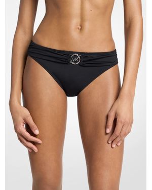 MICHAEL Michael Kors Mk Logo Belted Bikini Bottom - Pink