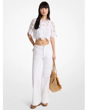 MICHAEL Michael Kors Violette Denim Jeans - White