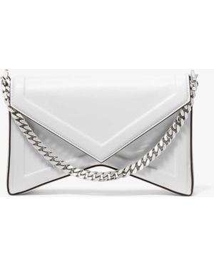 Michael Kors Manhatta Medium Leather Bag - White