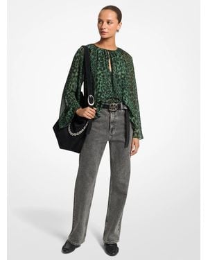 MICHAEL Michael Kors Mk Blusa Asimmetrica - Verde