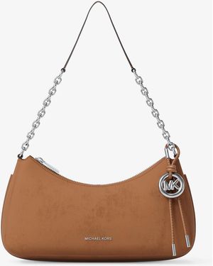 MICHAEL Michael Kors Mk Nolita Medium Nubuck Chain Pochette - White