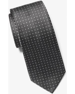 Michael Kors Mk Geometric Silk Tie - Grey