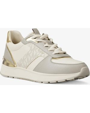 Michael Kors Remy Mixed-Media Sneaker - White