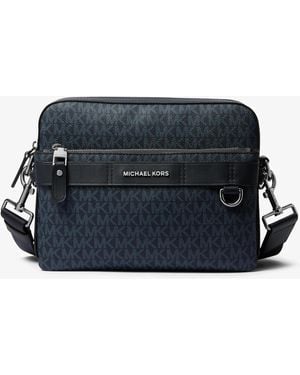 Michael Kors Mk Hudson 2-In-1 Logo Crossbody Bag - Blue