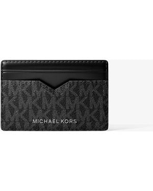 Michael Kors Hudson Signature Logo Card Case - White