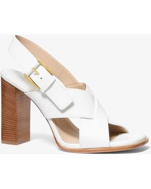 Michael Kors Michael Kors Jasmine Leather Sandal - White