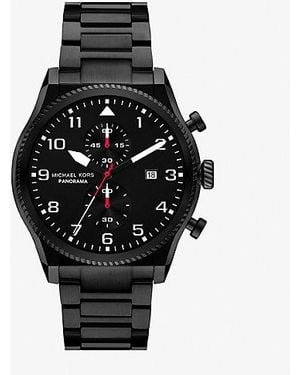 Michael Kors Oversized Panorama-Tone Watch - Black