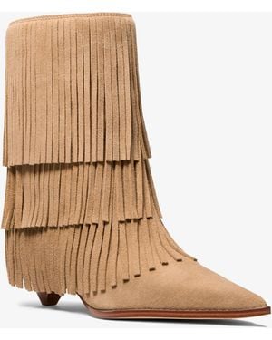 MICHAEL Michael Kors Jayla Heeled Bootie - Natural